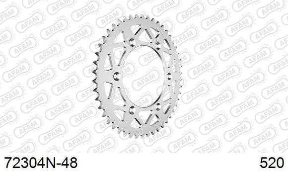 KTM 250 EXC 2001-2007 - AFAM Rear Sprocket, 520 (OE Pitch), Alu - 48T, 116 links reqd - 72304N-48 - P3 Tuning