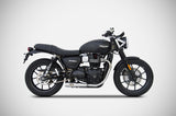 STREET TWIN 900 (16-20) ZARD STAINLESS STEEL SLIP-ON (REMOVABLE BAFFLE)