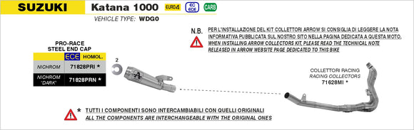Suzuki KATANA 1000 Nichrom Pro-Race silencer