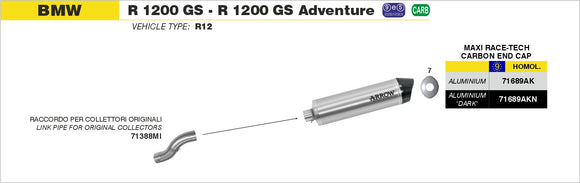 BMW R 1200 GS / Adventure Middle joint