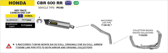 Honda CBR 600 RR Middle joint