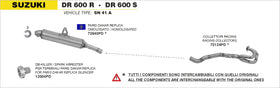 Suzuki DR 600 R/S dB-Killer Spark arrester per Paris-Dakar