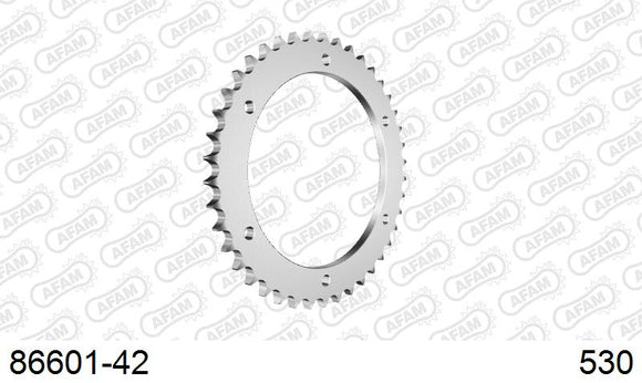 Triumph Daytona 955i 1999-2000 - AFAM Rear Sprocket, 530 (OE Pitch), Steel - 42T (orig size) - 86601-42 - P3 Tuning