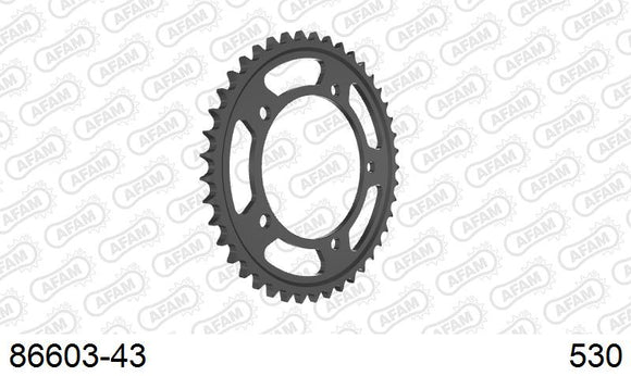 Suzuki GSX-R1000 2001-2002 - AFAM Rear Sprocket, 530 (OE Pitch), Steel - 43T, 112 links reqd - 86603-43 - P3 Tuning