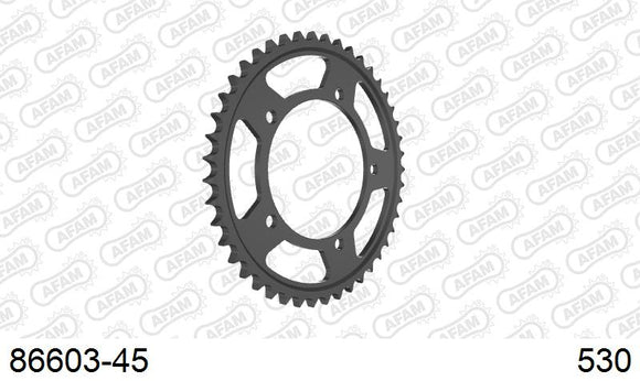 Suzuki GSX1300R Hayabusa 2008-2017 - AFAM Rear Sprocket, 530 (OE Pitch), Steel - 45T, 116 links reqd - 86603-45 - P3 Tuning