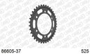Triumph Bonneville T120 (1200cc) 2016-2021 - AFAM Rear Sprocket, 525 (OE Pitch), Steel - 37T (orig size), fits inc Black - 86605-37 - P3 Tuning