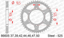 Triumph Bonneville T120 (1200cc) 2016-2021 - AFAM Rear Sprocket, 525 (OE Pitch), Steel - 37T (orig size), fits inc Black - 86605-37 - P3 Tuning