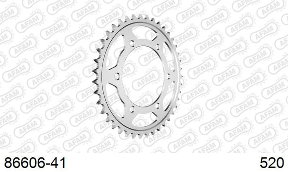 Triumph Street Scrambler (900cc) 2017-2026 - AFAM Rear Sprocket, 520 (OE Pitch), Steel - 41T (orig size) - 86606-41 - P3 Tuning