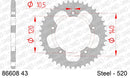 Triumph Thruxton 900 2015-2015 - AFAM Rear Sprocket, 520 (OE Pitch), Steel - 43T (orig size) - 86608-43 - P3 Tuning