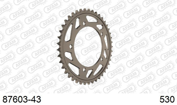 Suzuki GSX-R1000 2003-2004 - AFAM Rear Sprocket, 530 (OE Pitch), Alu - 43T, 112 links reqd - 87603-43 - P3 Tuning