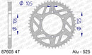 Triumph Daytona 675 2013-2016 - AFAM Rear Sprocket, 525 (OE Pitch), Alu - 47T (orig size) - 87605-47 - P3 Tuning