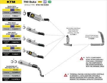 KTM 790 Duke GP2 silencers kit - 0
