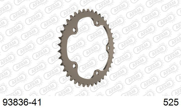 MV Agusta 800 Brutale Dragster 2015-2015 - AFAM Rear Sprocket, 525 (OE Pitch), Alu - 41T (orig size), fits inc RR - 93836-41 - P3 Tuning