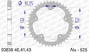 MV Agusta 800 Brutale Dragster 2015-2020 - AFAM Rear Sprocket, 525 (OE Pitch), Alu - 43T, 116 links reqd, fits RR - 93836-43 - P3 Tuning
