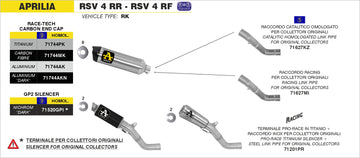 Aprilia RSV 4 RR / RF GP2 silencers kit - 0
