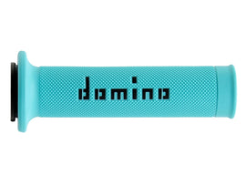 Domino Road & Race Cyan & Black A010 Grips to fit Road Bikes - 0