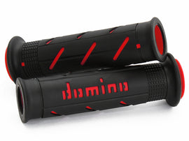 Domino Road & Race Black & Red A250 Grips to fit Road Bikes