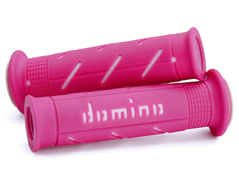 Domino Road & Race Pink & White A250 Grips to fit Road Bikes