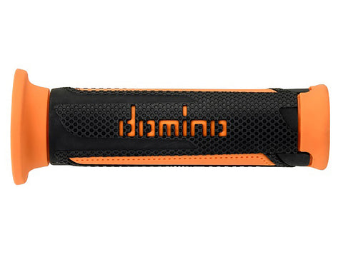 Domino Road & Race Anthracite & Orange A350 Grips to fit Road Bikes