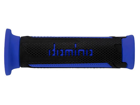 Domino Road & Race Anthracite & Blue A350 Grips to fit Road Bikes