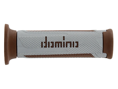 Domino Road & Race Silver & Brown A350 Grips to fit Road Bikes