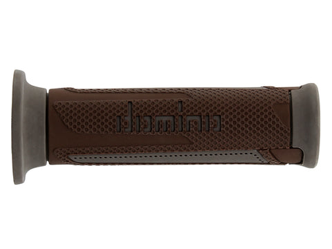 Domino Road & Race Brown & Grey A350 Grips to fit Road Bikes