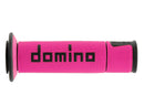 Domino Road & Race Fuchsia & Black A450 Grips to fit Road Bikes-2