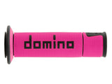 Domino Road & Race Fuchsia & Black A450 Grips to fit Road Bikes