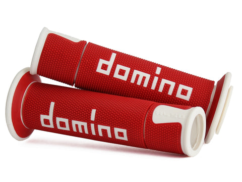 Domino Road & Race Red & White A450 Grips to fit Road Bikes