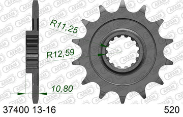 Aprilia RXV450 / 550 2006-2007 - AFAM Xs-Ring Reinforced Plus Chain & Self CleaningAlu Sprocket Kit, 520 (OE Pitch) - AB03651700 - P3 Tuning
