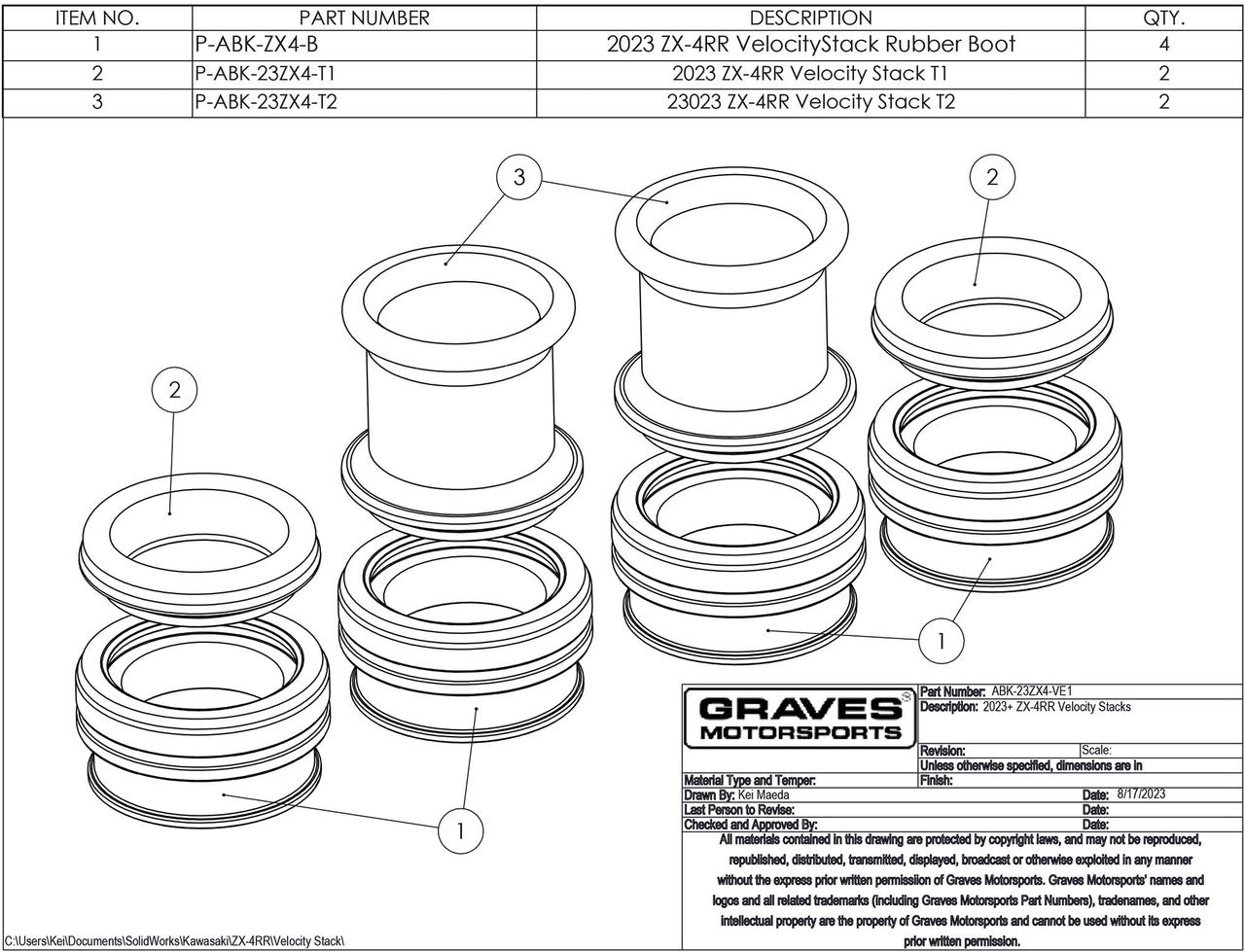 Kawasaki ZX-4RR Graves Motorsport Velocity Stacks | P3Tuning