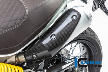 DUCATI Scrambler 1100 Tribute Pro (2022-2024) Ilmberger Carbon Exhaust Protector Left - Gloss