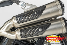 BMW RNineT Scrambler (1200cc) (2016-2023) Ilmberger Carbon Silencer Protector (2 parts)