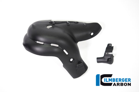 DUCATI Panigale V4 / S / R (2018-2021) Ilmberger Carbon Exhaust Protector - Matt Finish - (V4 / S Models) (For Euro 4 Models Only)