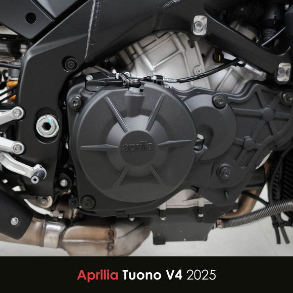 GB Racing Aprilia RSV4 2010-2020; RSV4 RF 2015-2016; RSV4 RR 2015-2021; TUONO V4R 2011-2020; RSV4 2021-2024; TUONO V4 2021-2024; RSV4 2025-2026; TUONO V4 2025-2026 Stock Secondary Engine Cover - Clutch/Gearbox