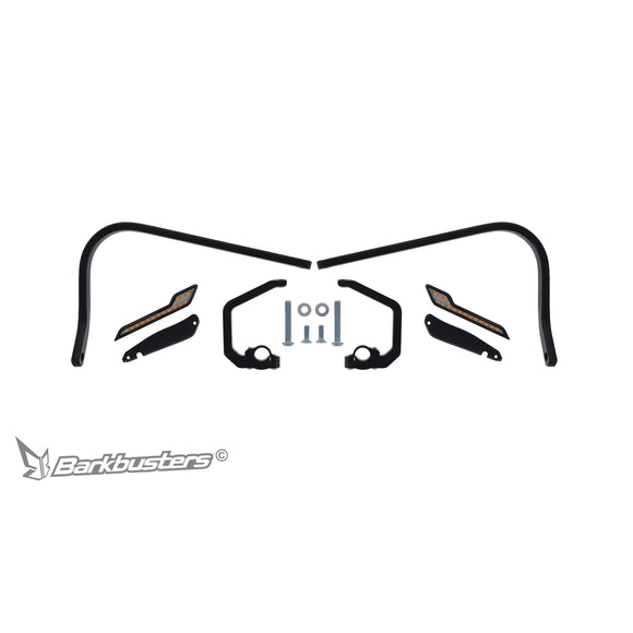 BarkBusters Handguard Kit Two Point Mount: BMW R1300GS '24-  & R1300GS Adventure '24- with Amber light in OEM Handguard