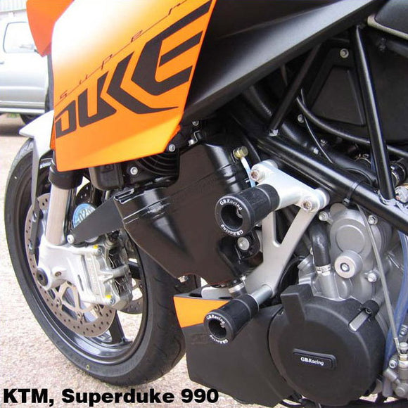 GB Racing KTM Superduke 990 2005-2014; Superduke 990R 2005-2014 Stock Motorcycle Protection Bundle