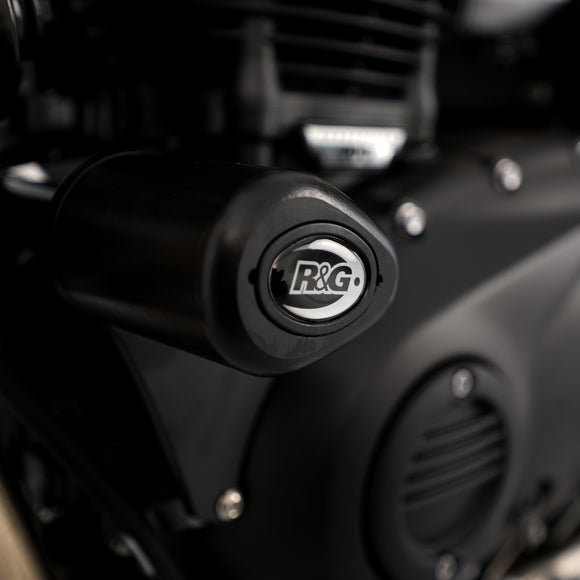 Crash Protectors - Aero Style for Triumph Street Twin, Triumph Thruxton 1200/R '16-'18, Bonneville T100 '17-, Speed Twin '21- & Speed Twin 900 '22- '24 models