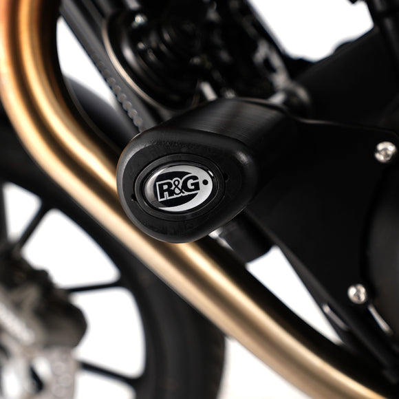 Crash Protectors - Aero Style for Triumph Street Twin, Triumph Thruxton 1200/R '16-'18, Bonneville T100 '17-, Speed Twin '21- & Speed Twin 900 '22- '24 models