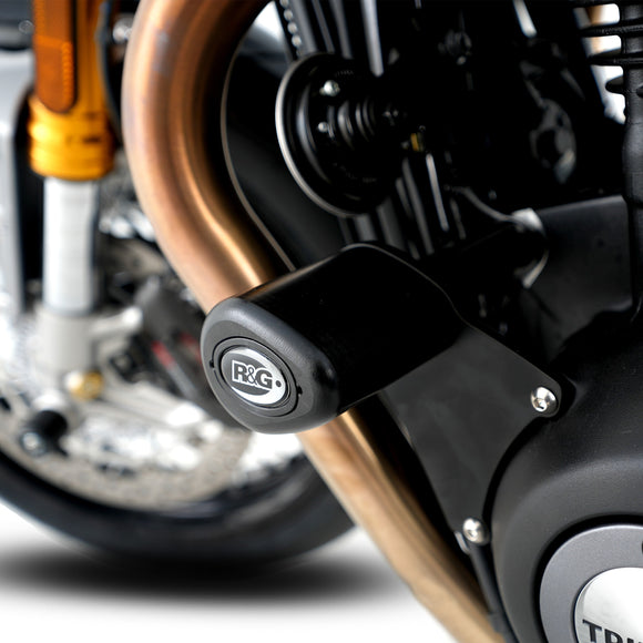 Crash Protectors - Aero Style for Triumph Street Twin, Triumph Thruxton 1200/R '16-'18, Bonneville T100 '17-, Speed Twin '21- & Speed Twin 900 '22- '24 models