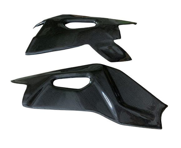 APRILIA RSV4 (13-14) PRO FIBER CARBON SWINGARM COVERS WITH CHAINGUARD (MATT)
