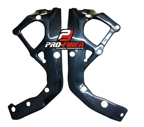 BMW S1000 RR (12-14) PRO FIBER CARBON FRAME COVERS (GLOSSY)