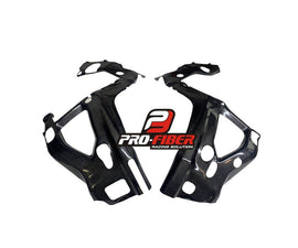 BMW S1000 RR (19-22) PRO FIBER CARBON FRAME COVERS (MATT)