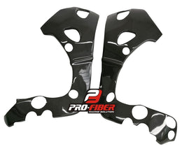HONDA CB 1000RR (17-19) PRO FIBER CARBON FRAME PROTECTORS (GLOSSY)