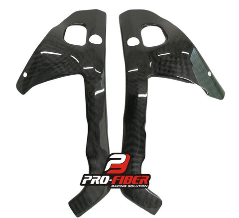 HONDA CB 600RR (03-04) PRO FIBER CARBON FRAME COVERS (GLOSSY)