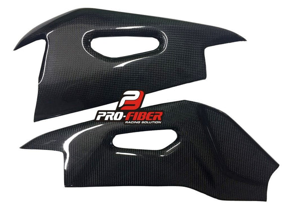 APRILIA RSV4 (15-20) PRO FIBER CARBON SWINGARM COVERS (GLOSSY)