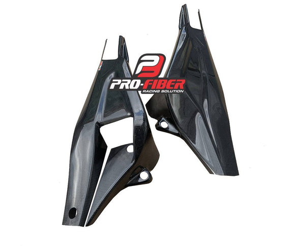 BMW S1000 RR (19-22) PRO FIBER CARBON SWINGARM COVERS (MATT)