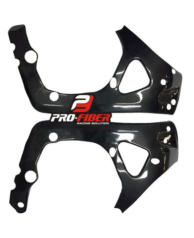 HONDA CB 600RR (07-08) PRO FIBER CARBON FRAME COVERS (MATT)