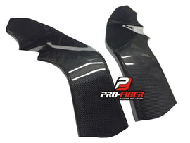 KAWASAKI ZX-10R NINJA (04-05) PRO FIBER CARBON FRAME PROTECTORS (MATT)