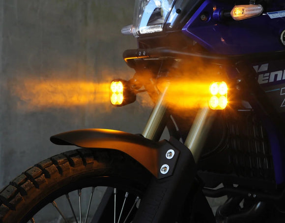 DENALI DL-4 Driving Light w/ DataDim Technology, 4-LED, Elliptical Hybrid Beam